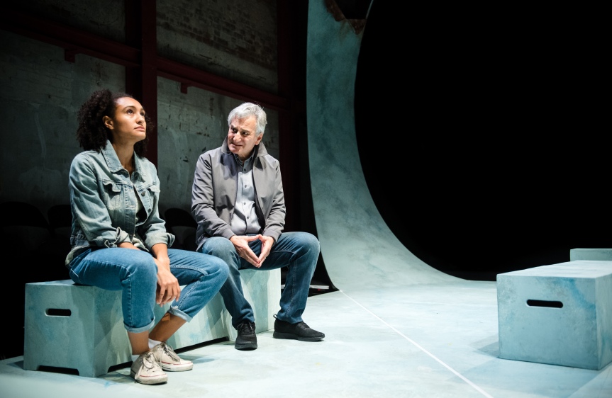 Natalie Simpson &amp; Henry Goodman in Honour (Tiny Fires, Park Theatre). Photo by Alex Brenner